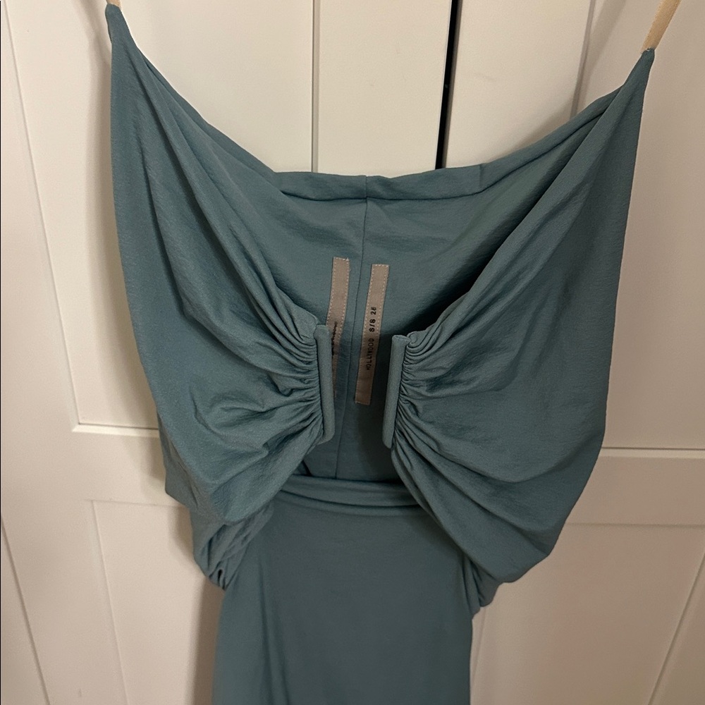 RICK OWENS Prong Ruched Body-Con Minidress - Mouthwash - Picture 11 of 14